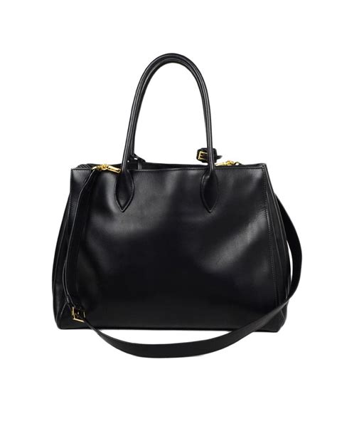 Prada City Calf Leather Bibliothèque Large 